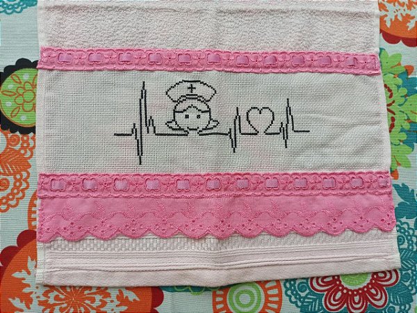 Toalha de lavabo enfermeira