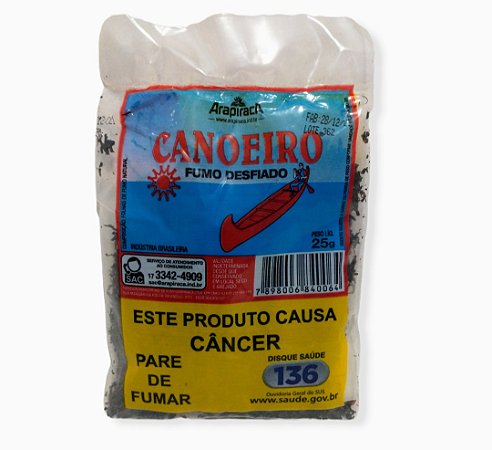 Fumo Desfiado Canoeiro 25g Arapiraca