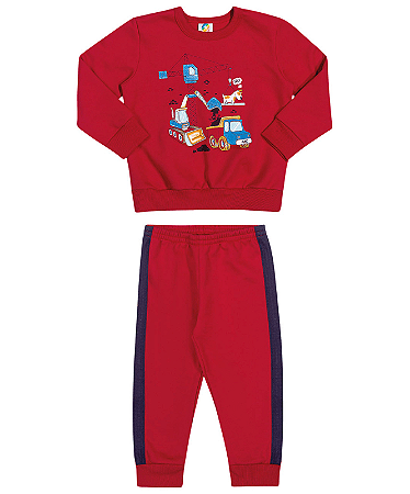 Conjunto Infantil Menino Blusão e Calça Moletom - Alenice