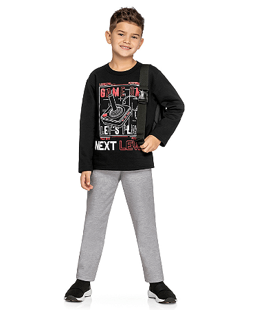 Conjunto em Moletom Infantil Menino Game On Next Level - WRK