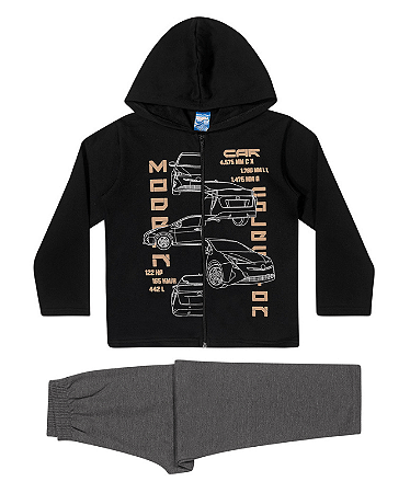 Conjunto Infantil Menino Inverno com Estampa Carros - WRK