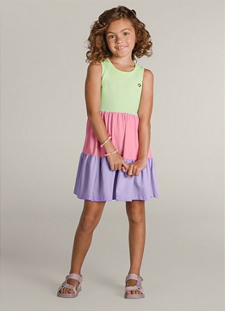 Vestido Infantil Regata em malha Três Marias - Brandili