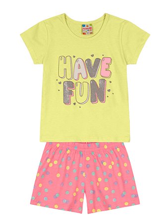 Conjunto Infantil de Malha Menina - Brandili