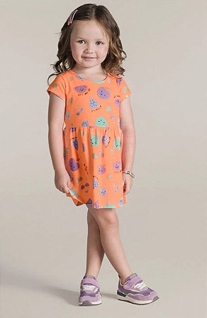 Vestido Infantil menina em malha - Brandili
