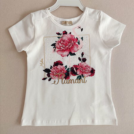 Blusa Infantil Menina Flamingo - Milon