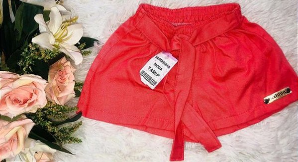 Short Feminino Infantil Fashion