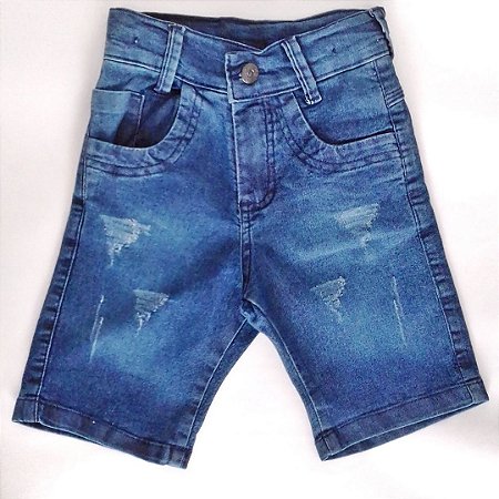 Bermuda Jeans Infantil Menino