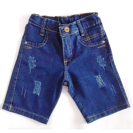 Bermuda Jeans Infantil Menino