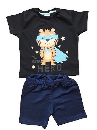 Conjunto de Verão Masculino - Super Hero