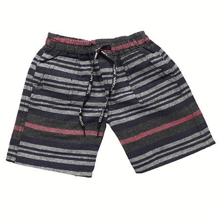 Bermuda Listrada Infantil masculina