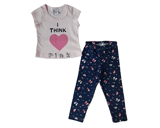 Conjunto Infantil Feminino "Borboletas"