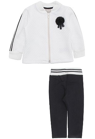 Conjunto Infantil Menina Casaco e Calça - Milon