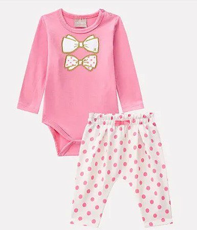 Conjunto Body e Calça para Menina- Milon