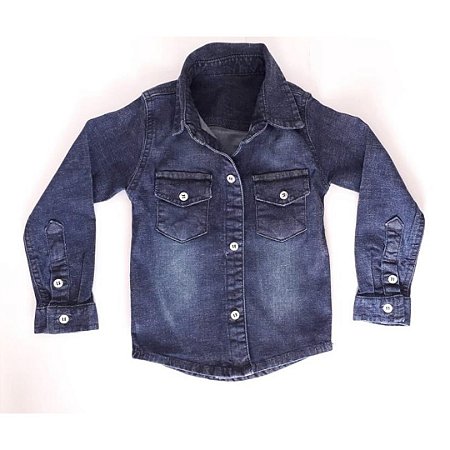 Camisa Jeans Infantil - Bebê menino