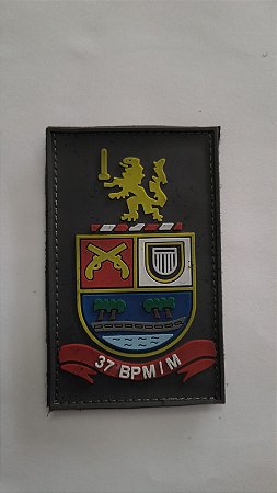 BRASÃO 37 BPM/M EMBORRACHADO POLÍCIA MILITAR