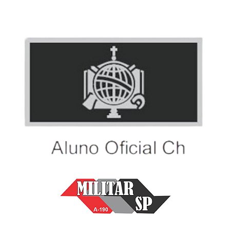 INSIGNA DE BORRACHA ALUNO OFICIAL CH