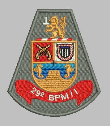 BRASÃO 29 BPM/I POLÍCIA MILITAR (BORDADO MILITAR)