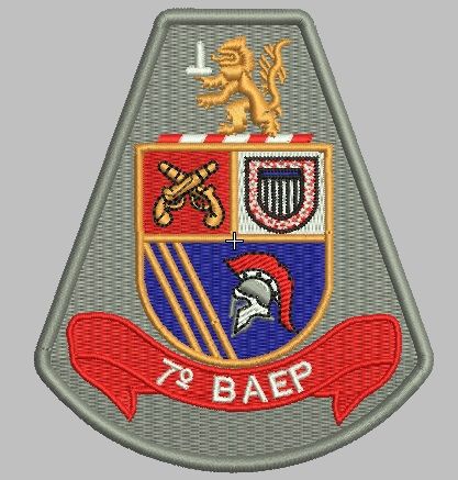 BRASÃO 7°BAEP (NOVO) POLÍCIA MILITAR