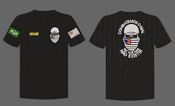 CAMISETA COMBATEMOS O MAL QUE VOCÊ FINGE NÃO EXISTIR