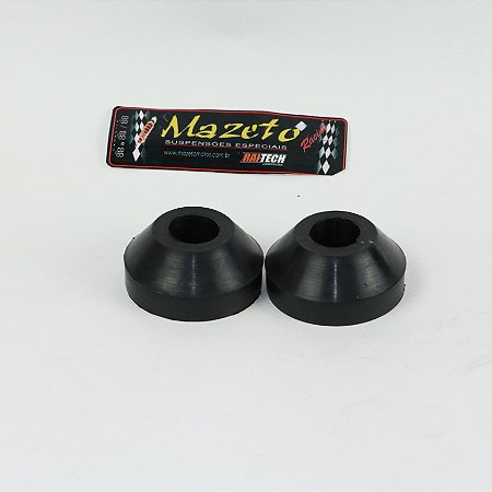 Batente de borracha amortecedor GS800 haste 18mm perfil baixo