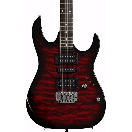 Guitarra Ibanez Gio GRX70 Vermelho Transparent Red Burst QA-TRB