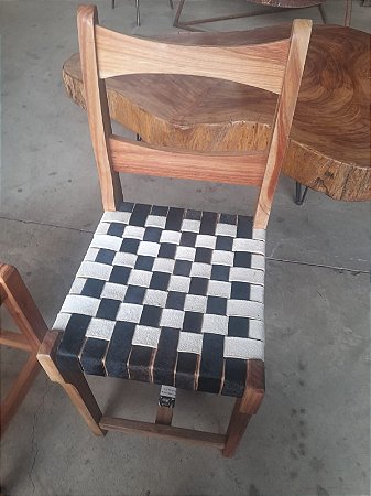 Cadeira Artesanal De Couro