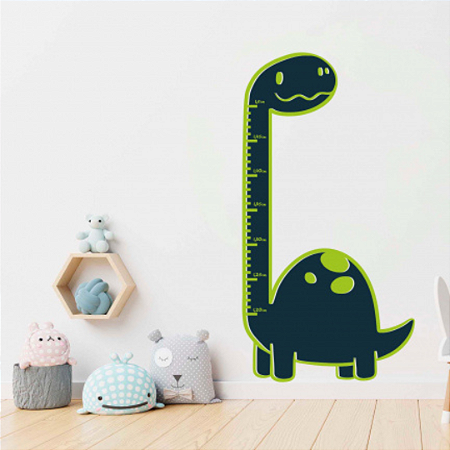 Régua Crescimento Infantil em madeira - Dinossauro | Uatt