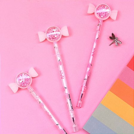 Caneta Balinha Glitter | Fun