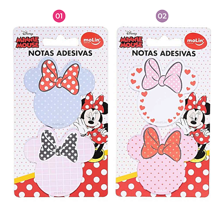 Bloco Notas Adesivas Minnie Mouse Disney | Molin