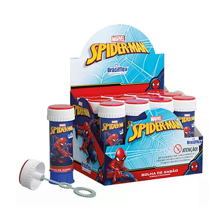 Brinquedo Bolha de Sabão Perfumada Homem-Aranha - Unidade | Brasilflex