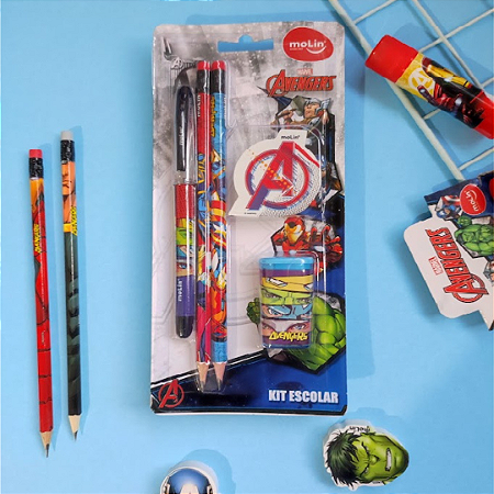 Kit Escolar Avengers Marvel | Molin
