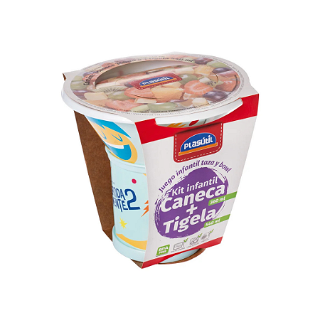 Kit Caneca 360ml + Bowl 540ml - Divertidamente Disney | Plasútil