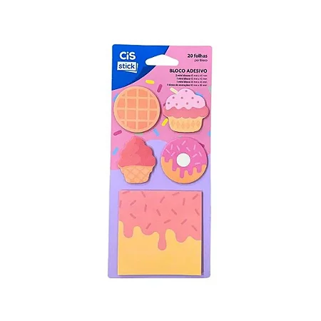 Bloco Adesivo c/100 Sticky Notes Doces | CiS