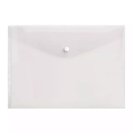 Pasta Envelope com botão A4 Cristal Transparente | ACP