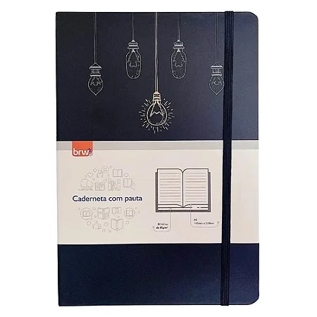Caderneta Pautada A5 Black Ideas | BRW