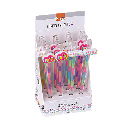 Caneta Esf. Divertida Colors Cute | BRW