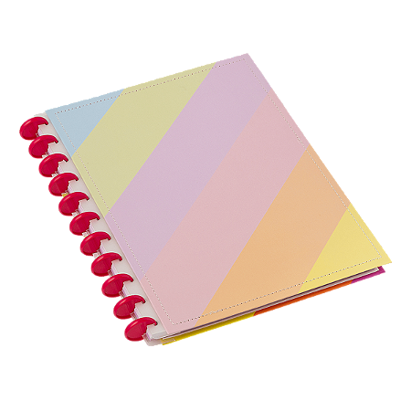 Caderno de Discos Universitário - Enjoy Colors 80 Folhas | BRW