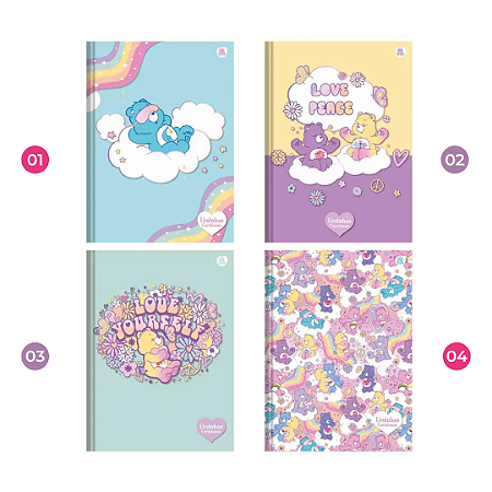 Caderno Brochura 1/4 Ursinhos Carinhosos | Animativa