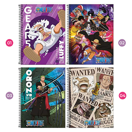 Caderno Universitário One Piece 1 Matéria | Tilibra