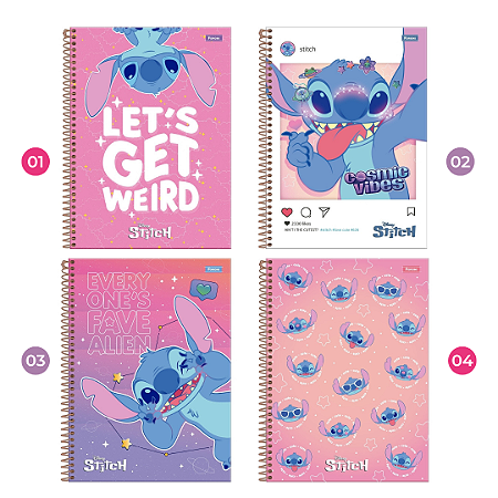 Caderno Universitário Stitch 10 Matérias | Foroni