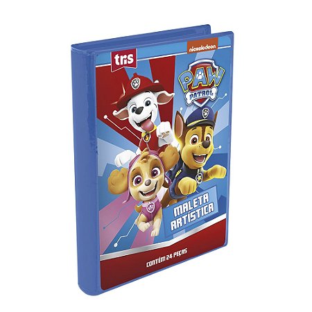 Kit Maleta Artística c/ 24 peças - Patrulha Canina | Tris