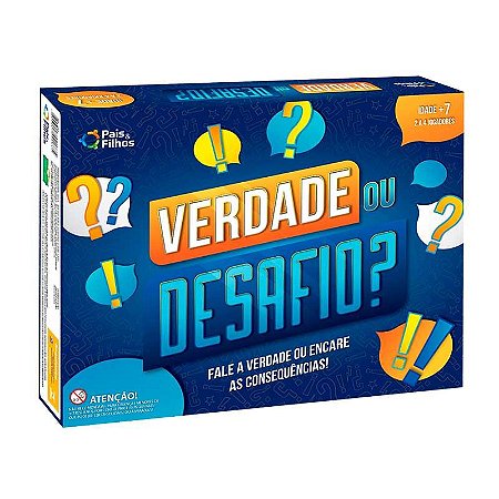 Jogo de Tabuleiro Verdade ou Desafio? | Pais e Filhos