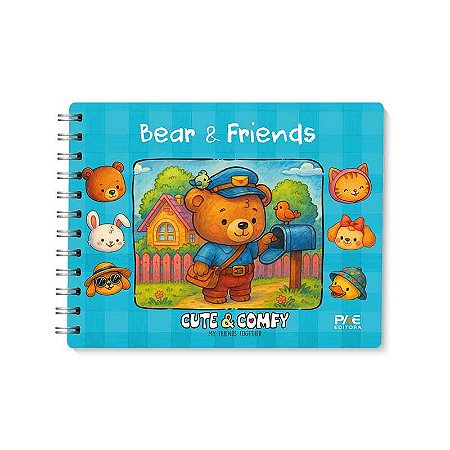 Livro de Colorir Bobbie Goods Bear & Friends Azul | PAE Editora