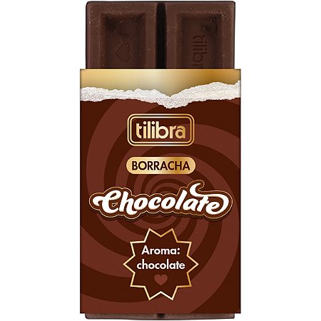 Borracha Aromatizada Chocolate & Morango | Tilibra