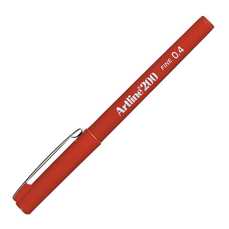 Caneta Fine 0.4mm EK-200 Artline Vermelha Escura | Tilibra