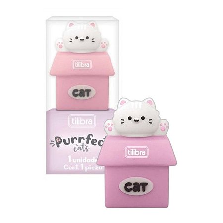 Apontador 1 Furo Purrfect Cats Gatinho | Tilibra