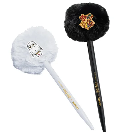 Caneta Esf. Pompom Harry Potter | LeoArte