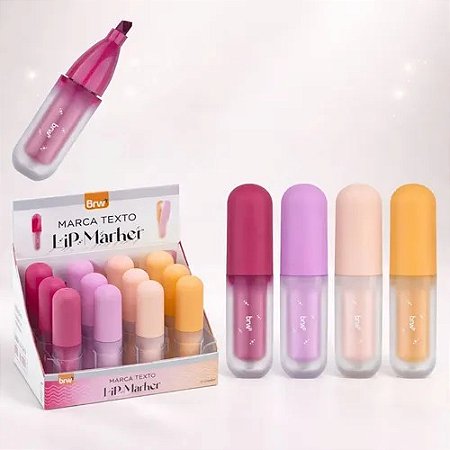 Mini Marca-Texto Coleção Lip Marker | BRW