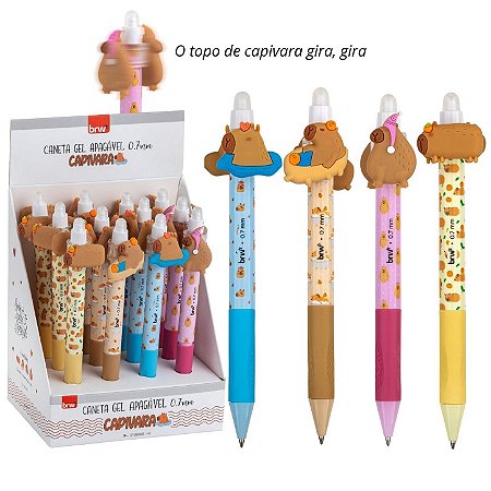 Caneta Mágica Apagável Gira Coleção Capivara (Tinta Azul) | BRW