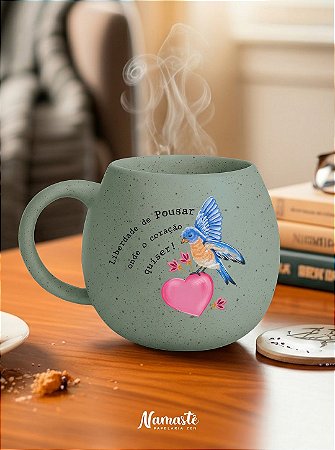 Caneca Oval de Cerâmica Coleção Liberdade | Fábrica Cat